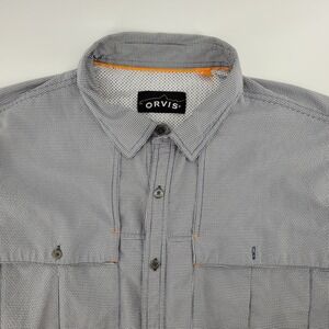 Orvis Fishing Shirt Men's XL Trout Bum Vented Button-Up Short Sleeve